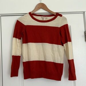 Banana republic 3/4 sleeve striped sweater